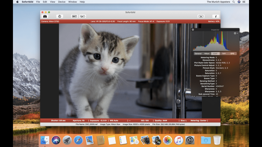 Sofortbild Tethering Software For Mac & Nikon